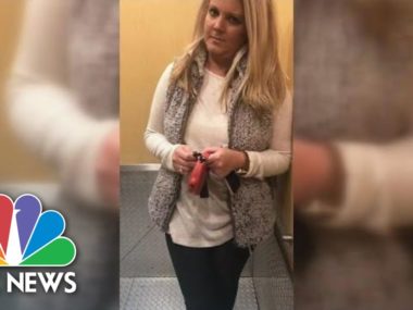 White Woman Attempts To Block Black Man From Entering His Apartment Building | NBC News