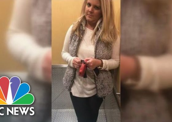 White Woman Attempts To Block Black Man From Entering His Apartment Building | NBC News