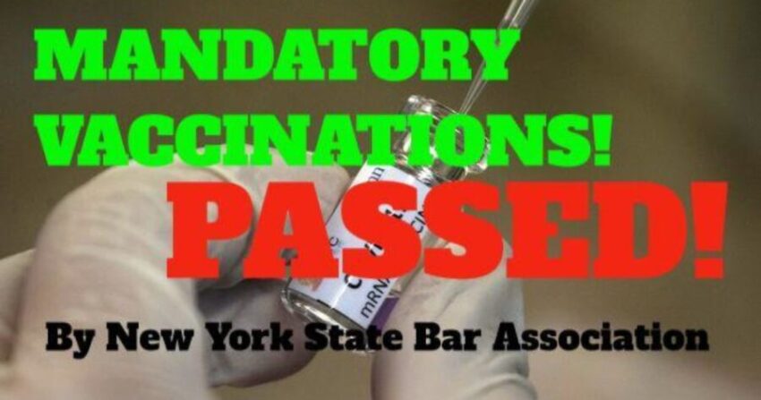 New York State Bar Passes Mandatory Covid-19 Vaccination Resolution
