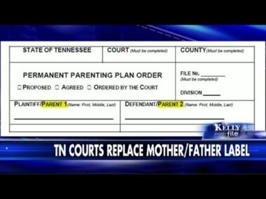 Days of Lot : Tennessee replaces ‘mother’ and ‘father’ on State Documents