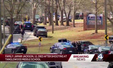 Student, 12, dies after being shot in South Carolina middle school