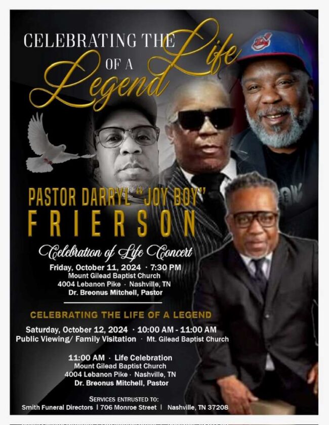 RIP: Pastor Darryl Frierson of the Joy Boyz