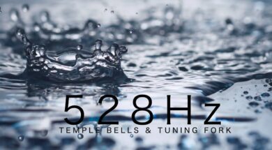 528Hz Temple Bells & Tuning Fork | DNA Repair | Deep Healing Meditation
