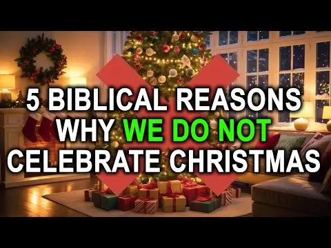 5 Biblical Reasons we DON’T do Christmas!