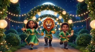 Blow Up the Trumpet! 🌕 | Happy New Moon Song for Kids | Judah’s Clubhouse