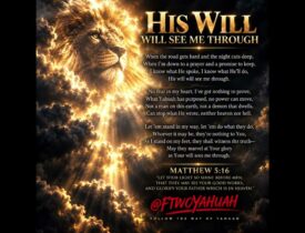 HIS WILL WILL SEE ME THROUGH
