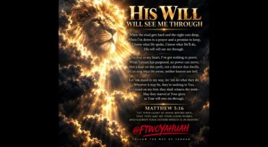 HIS WILL WILL SEE ME THROUGH